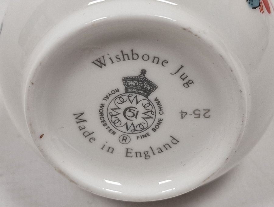 Royal Worcester 'Scratch Cross' porcelain cream jug, 11 other Royal Worcester cream jugs and a - Image 6 of 7