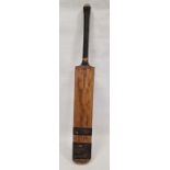 Waller ... Treblespring Superior Match cricket bat, marked 'Little Baddow, Chelmsford'