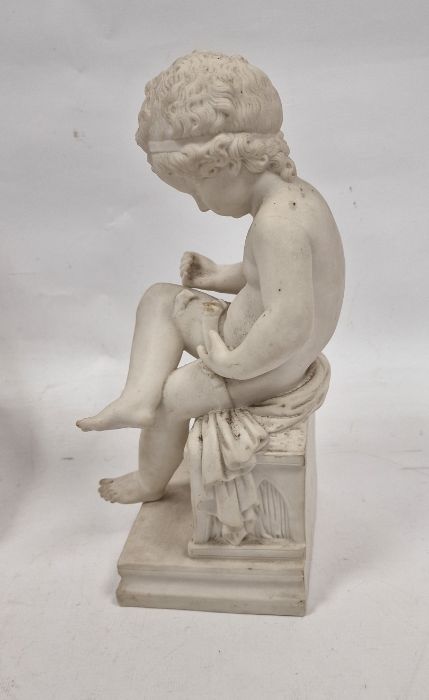 1869 Copeland parian bust of Edward, Prince of Wales, after Marshall Wood for the Crystal Palace Art - Image 2 of 3