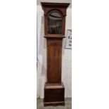Two empty longcase clock cases, 216cm and 190cm (2) Condition ReportHood door aperture size - height