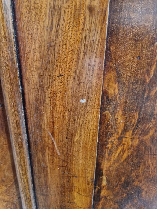 19th century mahogany linen press, the two-door cupboard opening to reveal three later shelves, - Image 10 of 46