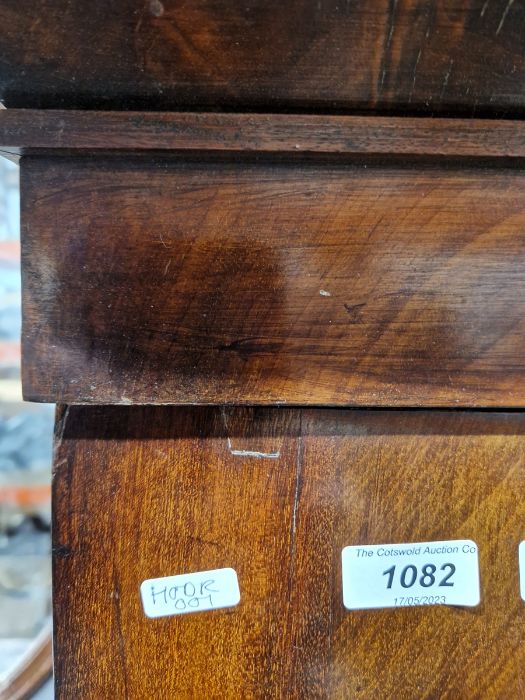 19th century mahogany linen press, the two-door cupboard opening to reveal three later shelves, - Image 4 of 46