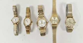 Selection of ladies wristwatches, comprising four Sekondas and one Seiko (5)