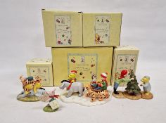 Royal Doulton 'Winnie the Pooh' collection of six various figures and groups to include 'A Sleepy