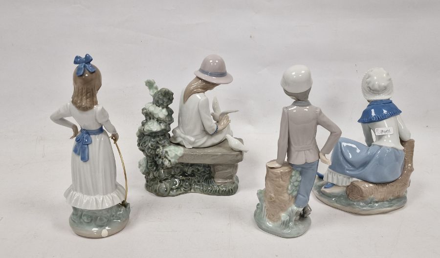 Four various Nao porcelain figures and groups of children (4) - Image 3 of 7