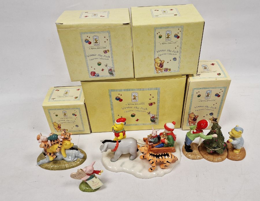 Royal Doulton 'Winnie the Pooh' collection of six various figures and groups to include 'A Sleepy - Image 2 of 8