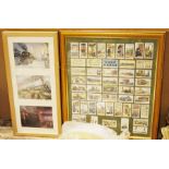 Framed prints of steam trains to include 34007 Wadebridge circa 1957, 21C108 Padstow circa 1947