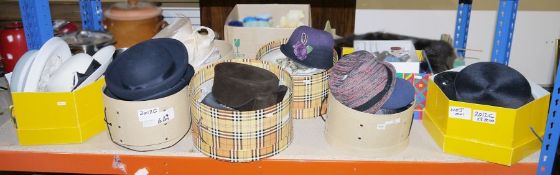 Large selection of lady's formal hats to include Bermona, Tom Bowker, Country Casuals, Jasper