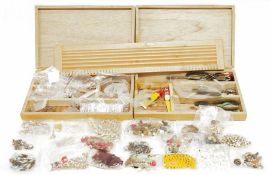 Quantity of beading materials to include beads, pins, fasteners, etc (1 box)