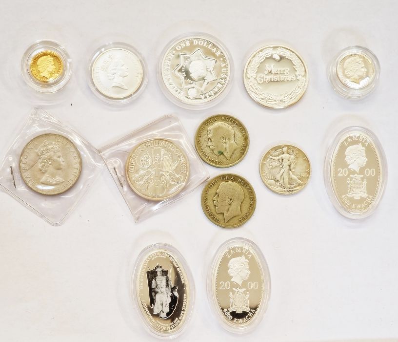 Group of Silver Coins, to include, H.M The Queen Elizabeth the Queen Mother A tribute of the - Image 2 of 3