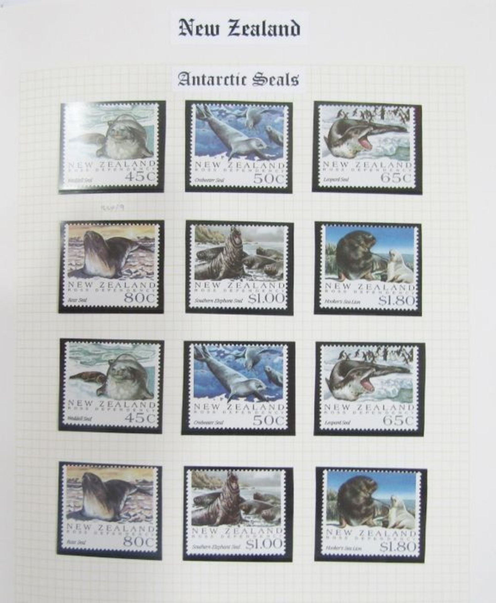 New Zealand: 3 large albums and stock book of mint/used definitives and commemoratives, QV to QEII - Image 19 of 27