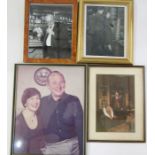 Six various photographs and prints of James Grout, who played Inspector Morse's boss alongside