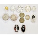 Group of Silver Coins, to include, H.M The Queen Elizabeth the Queen Mother A tribute of the
