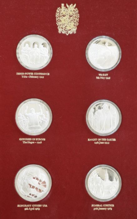 Commemorating the 100th anniversary of the birth of Winston Churchill. A collection of 24 sterling - Image 16 of 18