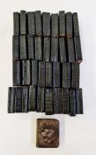 Miniature Shakespeare, 36 vols, published by Allied Newspapers Ltd, full dark green leather,