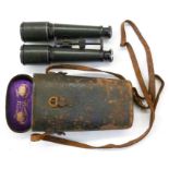 Cased pair of 19th century Negretti & Zambra binoculars. Condition Report No obvious missing
