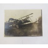 A WWI era scrapbook containing numerous newspaper cuttings of WWI aircraft and some real