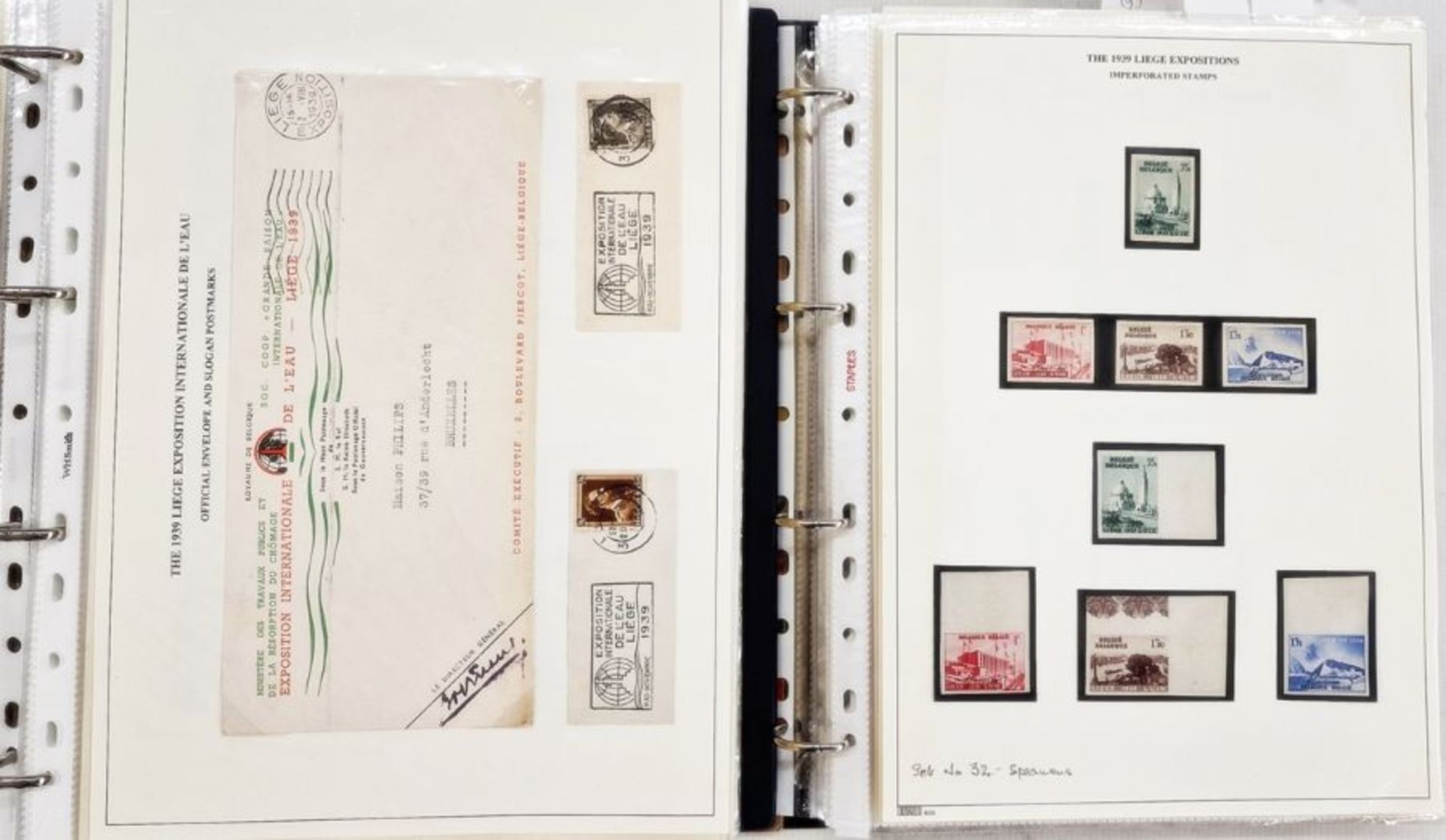 Belgium: Liege World Fair Exposition 1939 collection including mint and used definitives and - Image 9 of 14