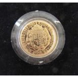 1989 gold sovereign, struck to celebrate 500 years of the sovereign introduced in the reign of Henry