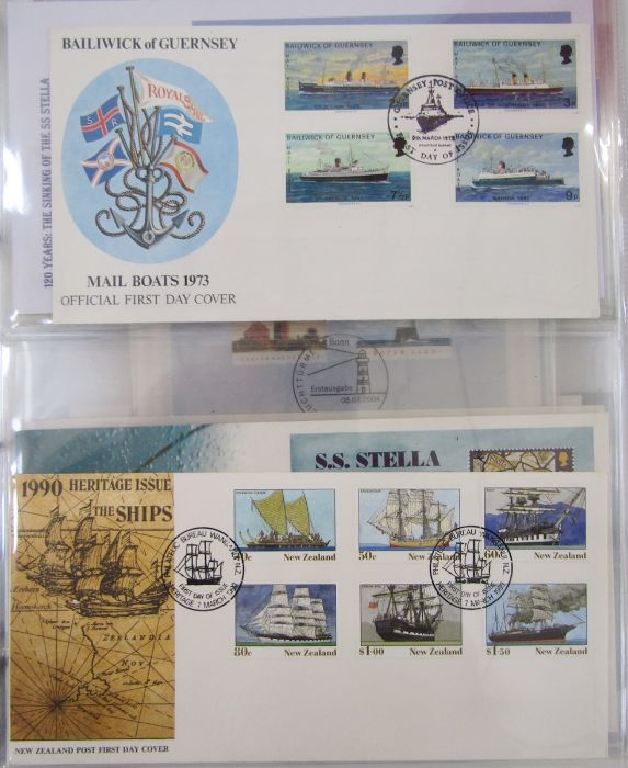 GB & British Commonwealth: Maritime & motor car thematic collection in 2 high quality blue - Image 13 of 14