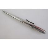 Mordan Everpoint silver propelling pencil, patent number 307227, hallmarked London 1932.