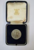 Medallion 1837 - 1937 conjoined busts of Victoria and George VI to commemorate Births, Deaths,