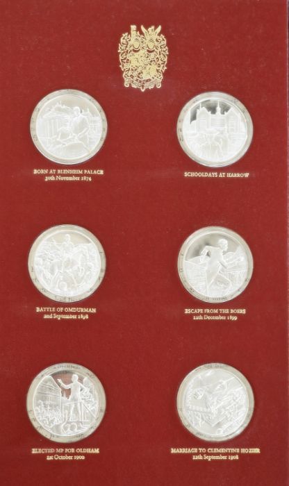 Commemorating the 100th anniversary of the birth of Winston Churchill. A collection of 24 sterling