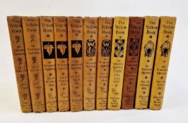 [Beardsley, Aubrey and others] "The Yellow Book: an illustrated quarterly", 11 vols of 13, missing