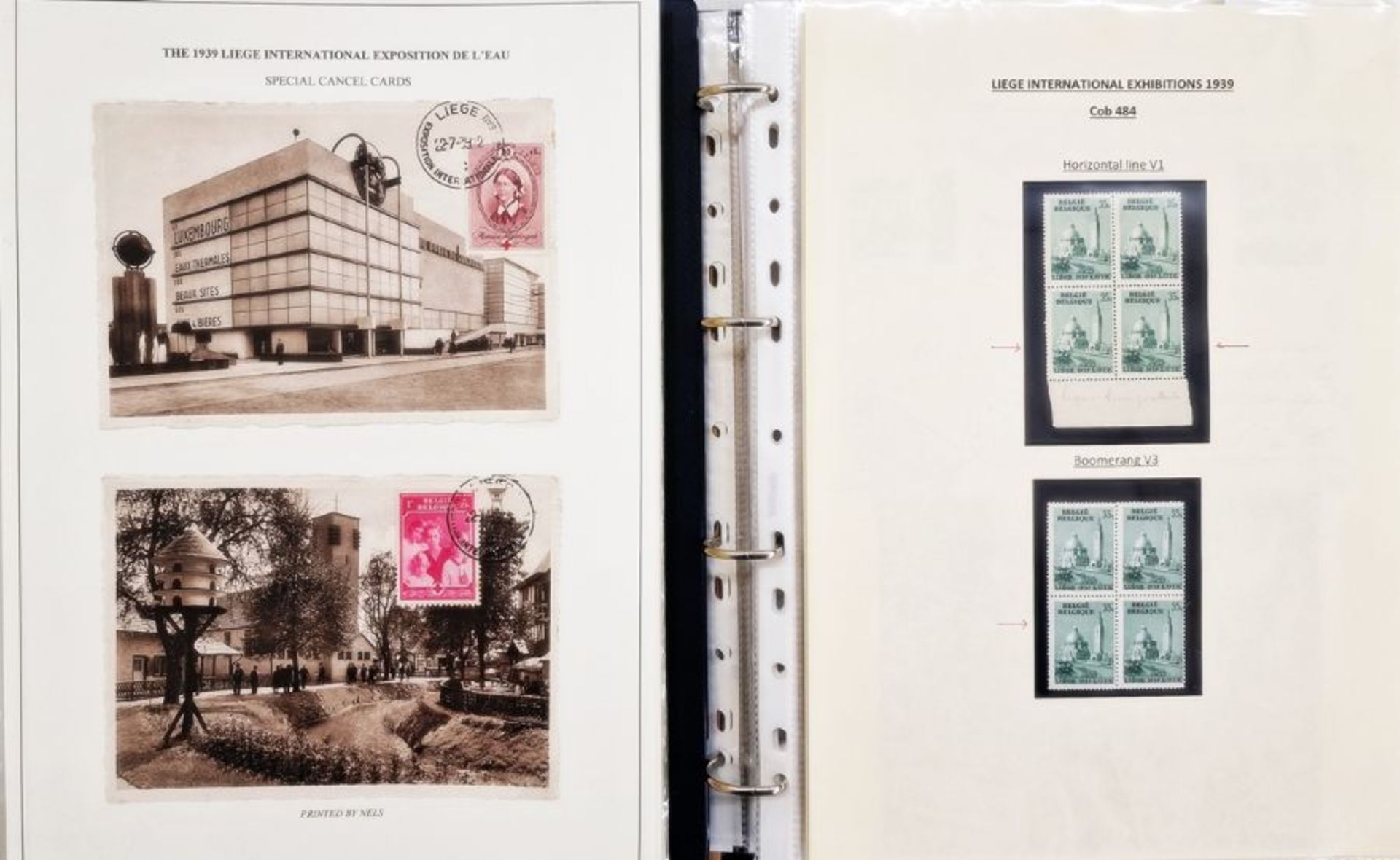 Belgium: Liege World Fair Exposition 1939 collection including mint and used definitives and - Image 3 of 14