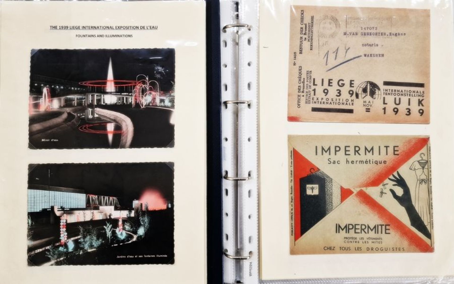 Belgium: Liege World Fair Exposition 1939 collection including mint and used definitives and - Image 7 of 14