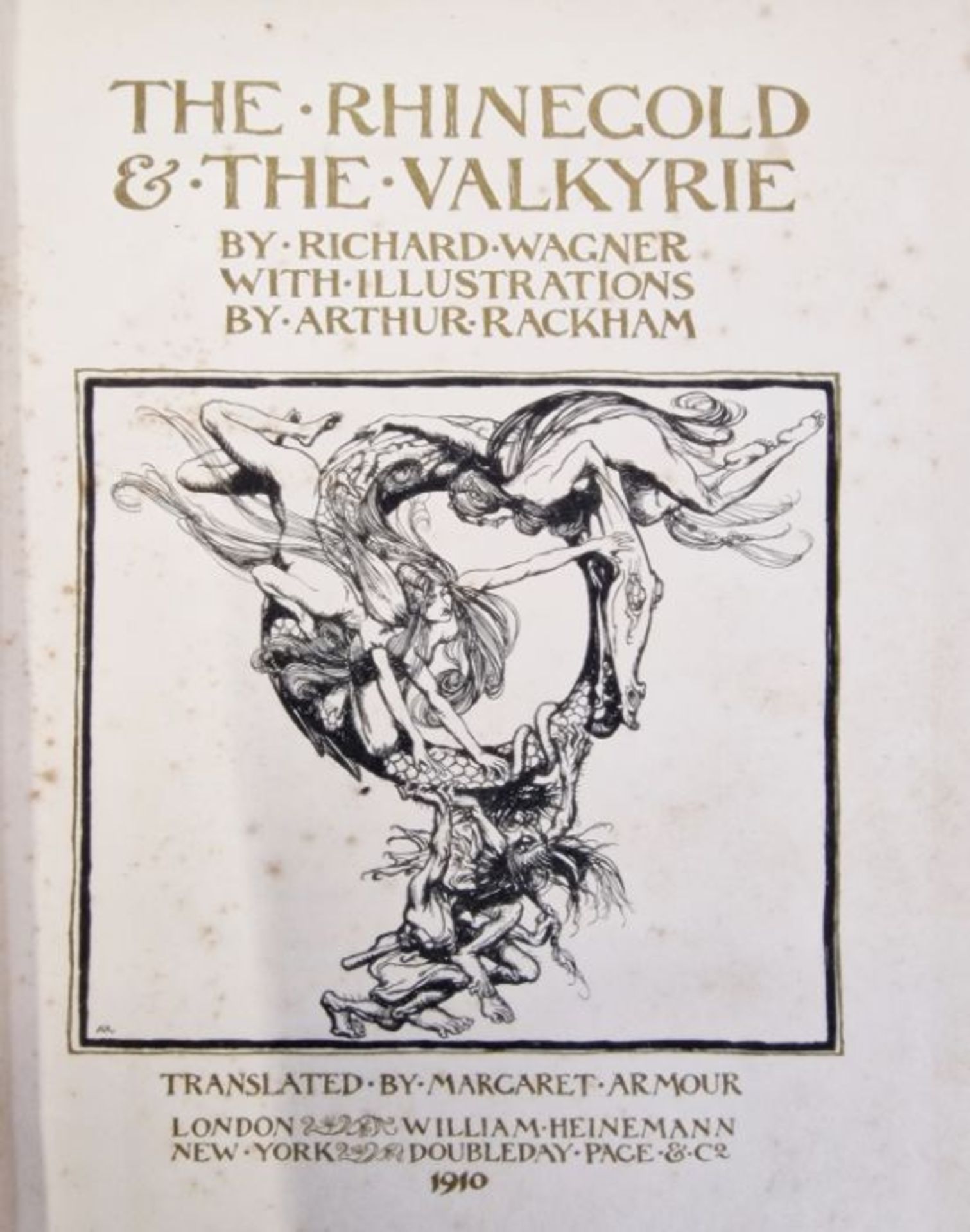 Rackham Arthur ( ills.) ' The Rhinegold & the Valkyrie'  William Heinemann 1910 - col plates - Image 27 of 32
