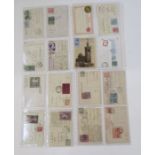 Exhibition Postal History: album with 55 postally-used postcards from various international