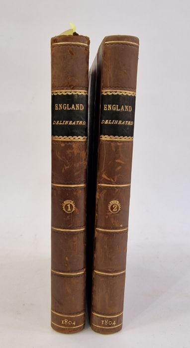 "England Delineated" in two volumes, London printed for Lackington Alain & Co, Temple of the - Image 2 of 11