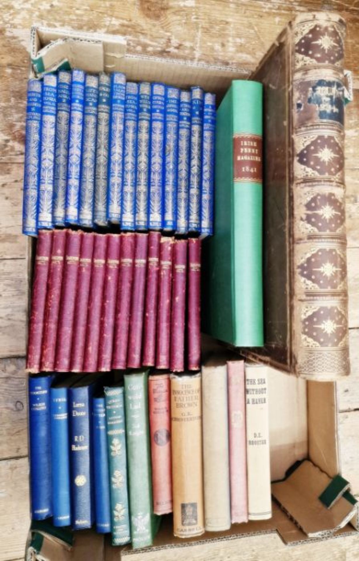 Macmillans Pocket Kipling, 14 vols, blue cloth with gilt decorations and titles to backstrip - Image 2 of 8