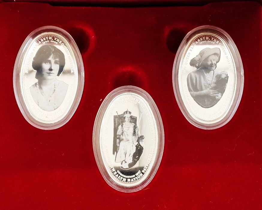 Group of Silver Coins, to include, H.M The Queen Elizabeth the Queen Mother A tribute of the - Image 3 of 3