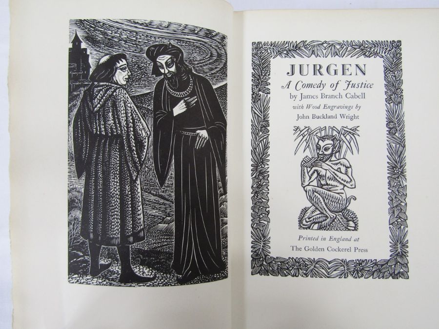 Golden Cockerel Press Cabel, James Branch  "Jurgen a Comedy of Justice", with wood engravings by - Image 4 of 12