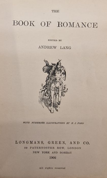 Lang, Andrew (ed)  "The Brown Fairybook", Longmans Green & Co 1904, colour frontis, vignette on - Image 9 of 32