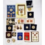 A group of various coins and commemoratives, with Edward VIII Fantasy Crown, Festival of Britain