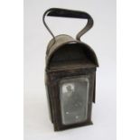 Black painted metal paraffin carriage lantern, a brass altitude meter, a large quantity of vintage