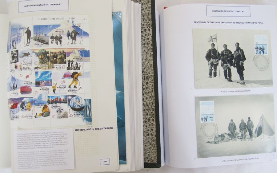 Australian Antarctic Territory: box of 4 large albums with mint/used definitives and commemoratives; - Image 2 of 8