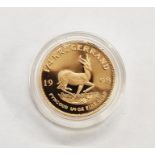 South Africa Republic 1998, 1/4 Ounce Krugerrand, Proof. From SA Mint, Limited edition to 1000, with