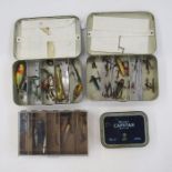 Two Hockley Mino boxes of Devon Minos and others and two other boxes of lures (4).