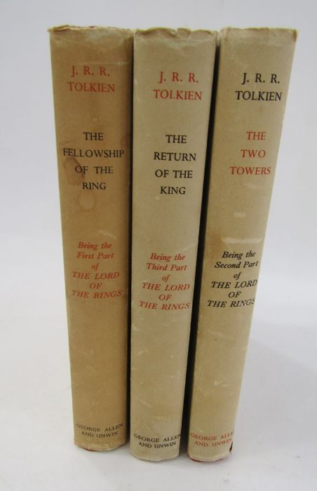 Tolkien, J R R  "The Fellowship of the Ring", George Allen & Unwin Ltd, 13th impression 1963, gift - Image 25 of 48