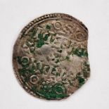 Eadgar (959-975) Penny, pre reformed coinage before 973, Rosettes top and bottom, possibly Frethic