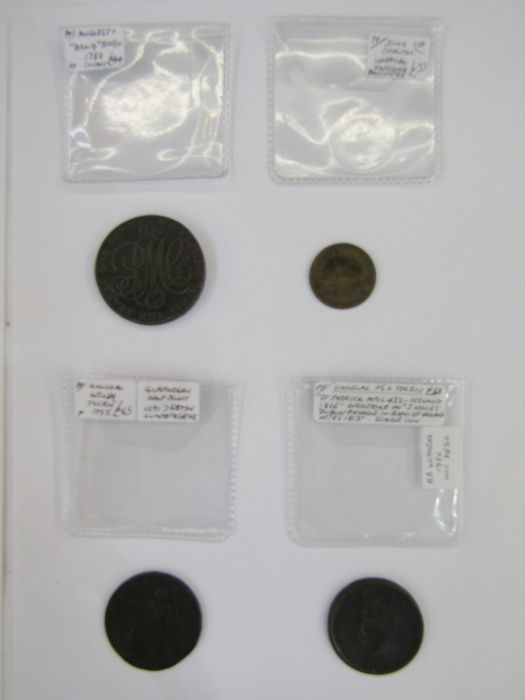 Interesting group of tokens and other numismatic materials (28). Including: late 18th century Conder - Image 9 of 30