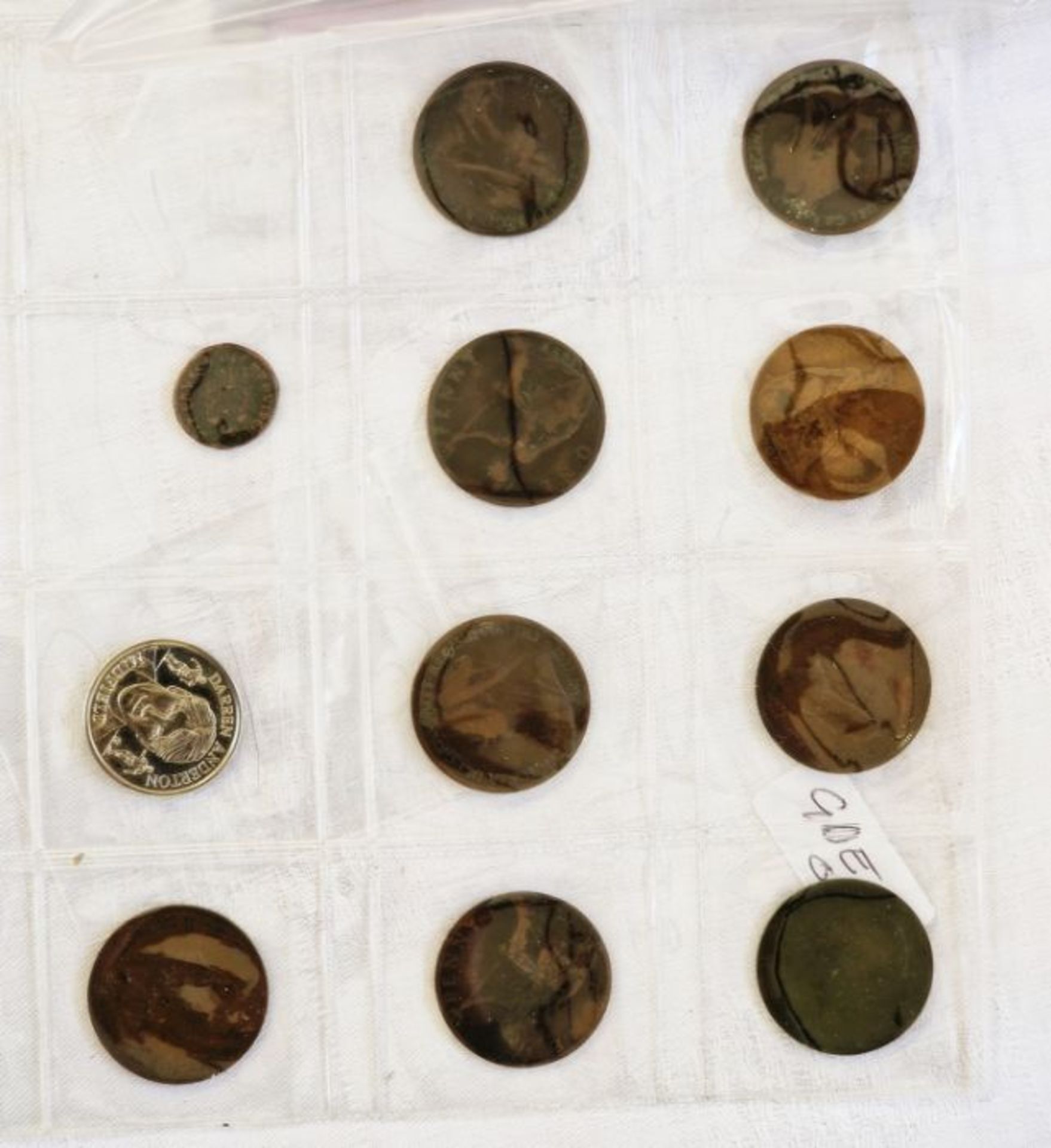A large collection of English and World Coins contained within 17 sheets, some English silver, - Image 3 of 19