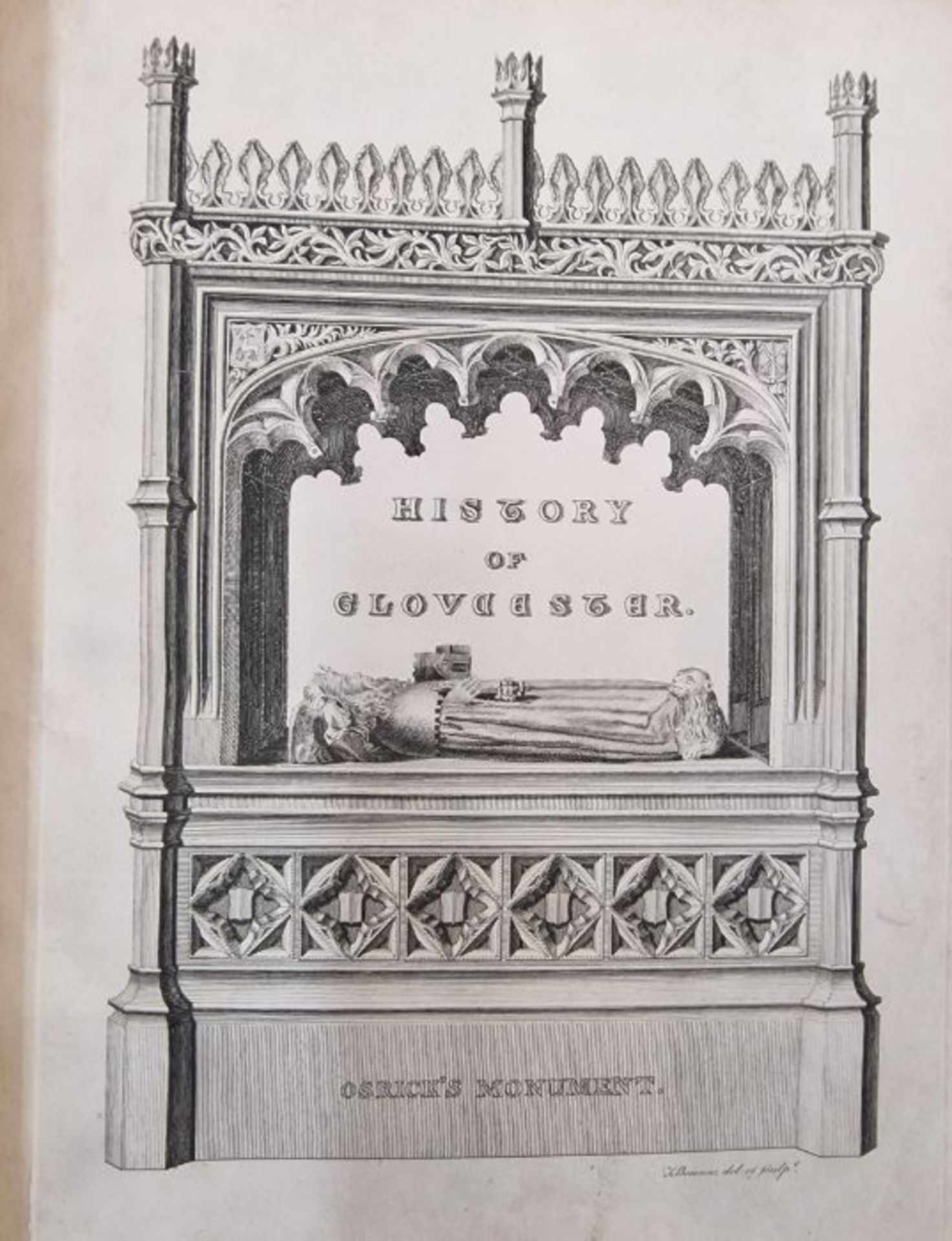 Fosbrooke, Rev Thomas Dudley  "An Original History of the City of Gloucester ... including also - Image 3 of 15