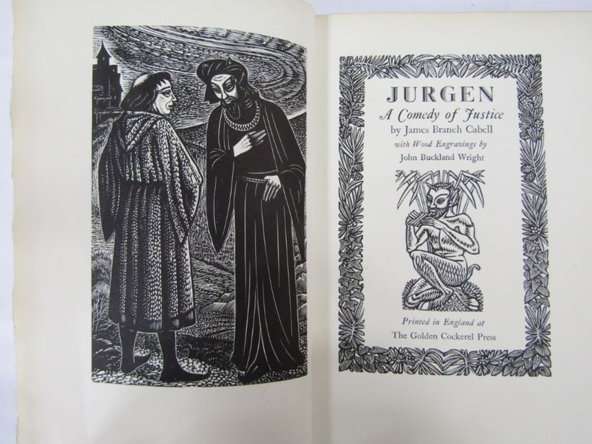 Golden Cockerel Press Cabel, James Branch  "Jurgen a Comedy of Justice", with wood engravings by - Image 10 of 12