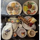 Midwinter Stylecraft 'Wild Geese' series lidded tureen, a vegetable bowl and serving dish, a Royal