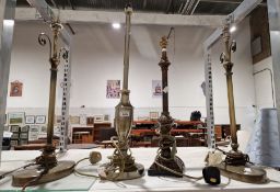 Four table lamps (4)